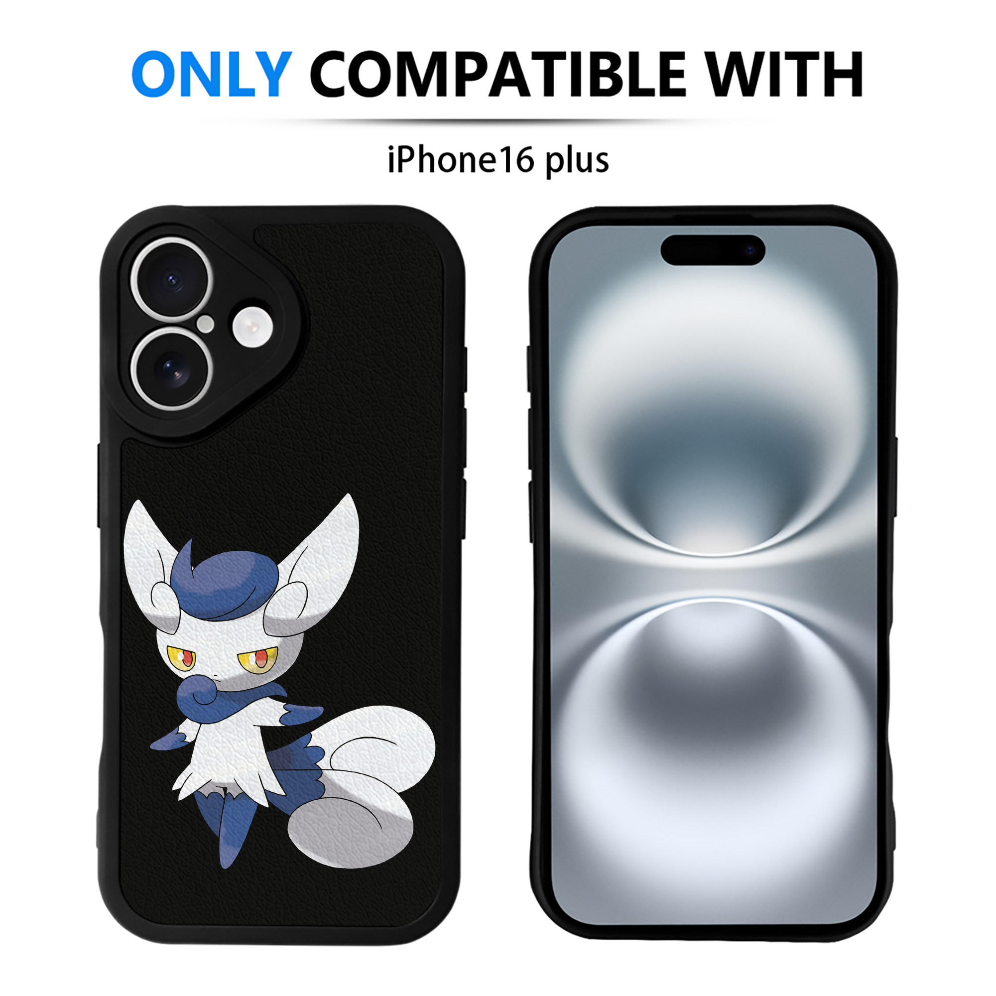 （画像用） ポケットモンスター Pokémon 【iPhone 16シリーズ対応】シリコンスマホケース（レザー調） 材質：シリコン